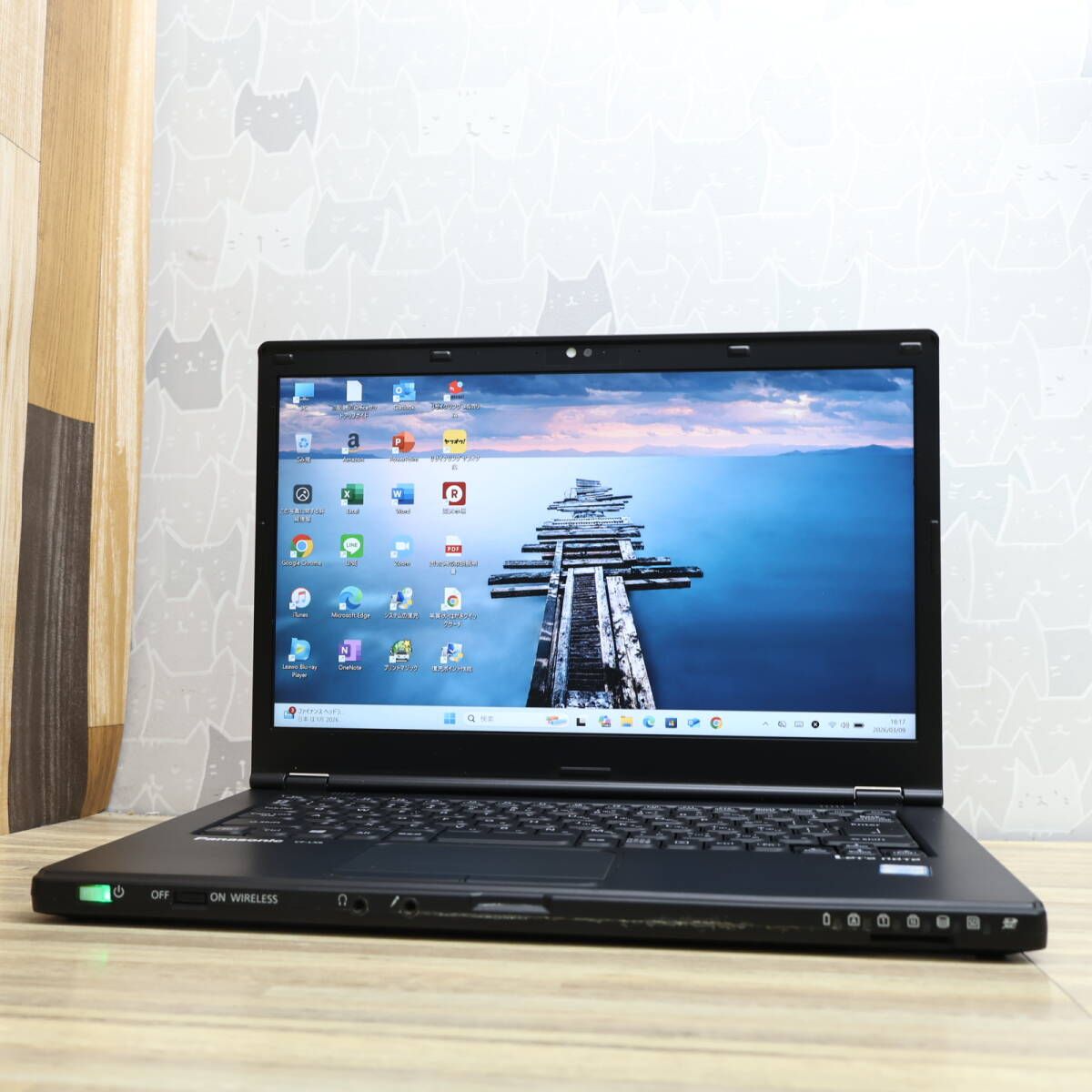 ★プレミアムエディション★美品 最上級7世代i7！SSD250GB メモリ16GB★CF-LX6 Core i7-7600U Webカメラ Win11 MS Office2019 H&B★P97497