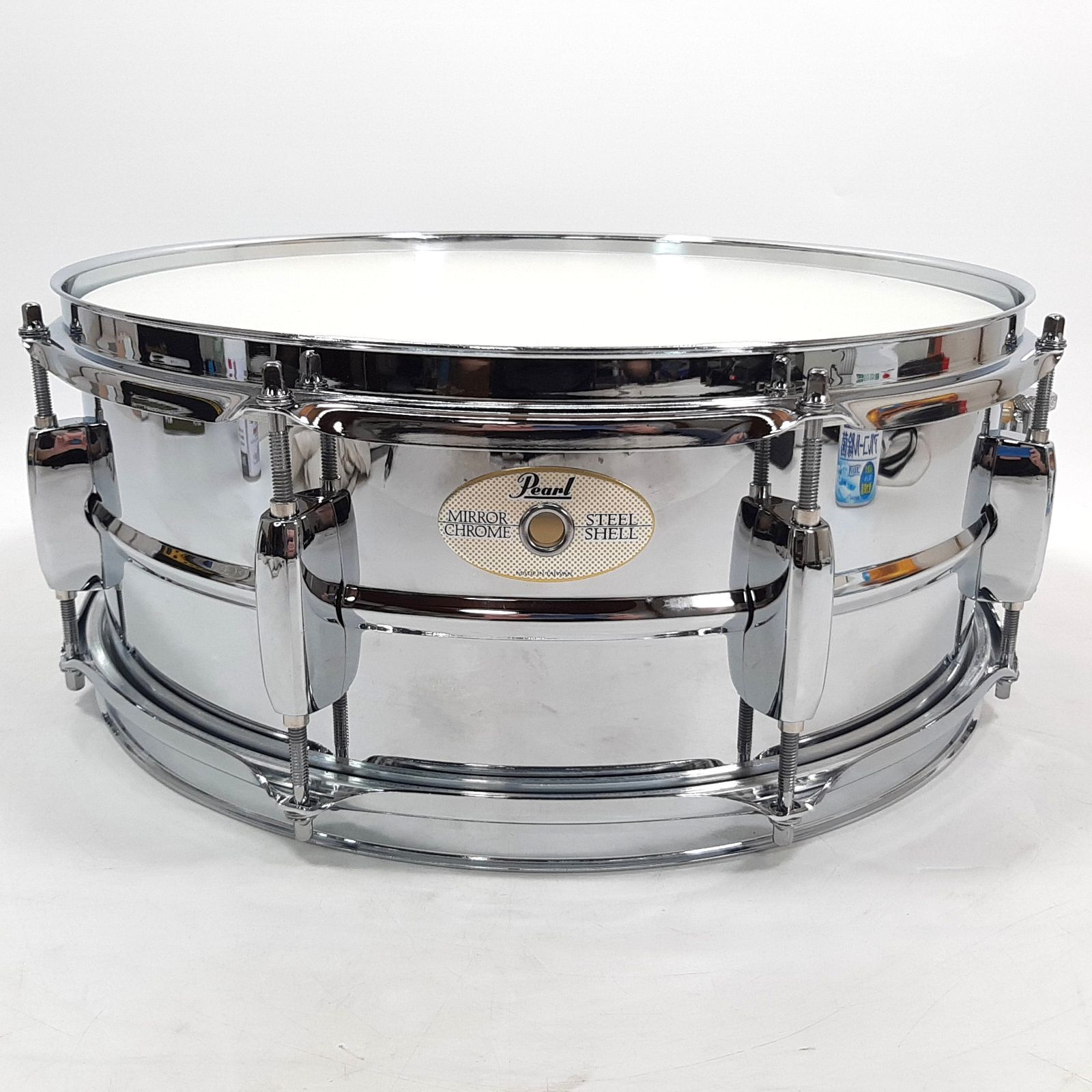 Pearl スネアドラム SS1455 ミラークローム スチールシェル 14×5.5インチ 元箱付き