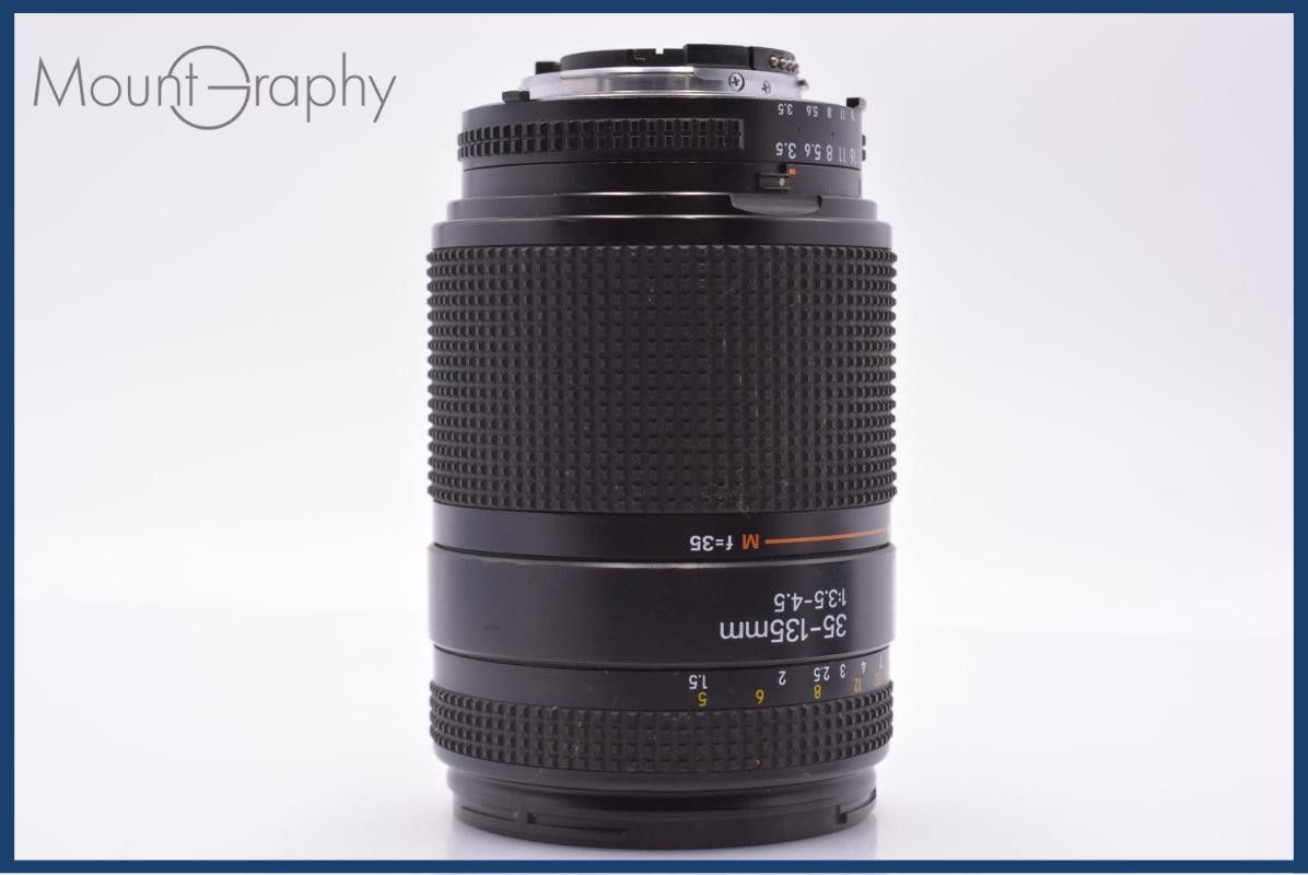 Nikon MFズーム35-70㎜ f3.5 前後キャップ、フィルター付 動作保証】 ニコン Nikon AF NIKKOR 35-135mm F3.5-4.5 前後キャップ