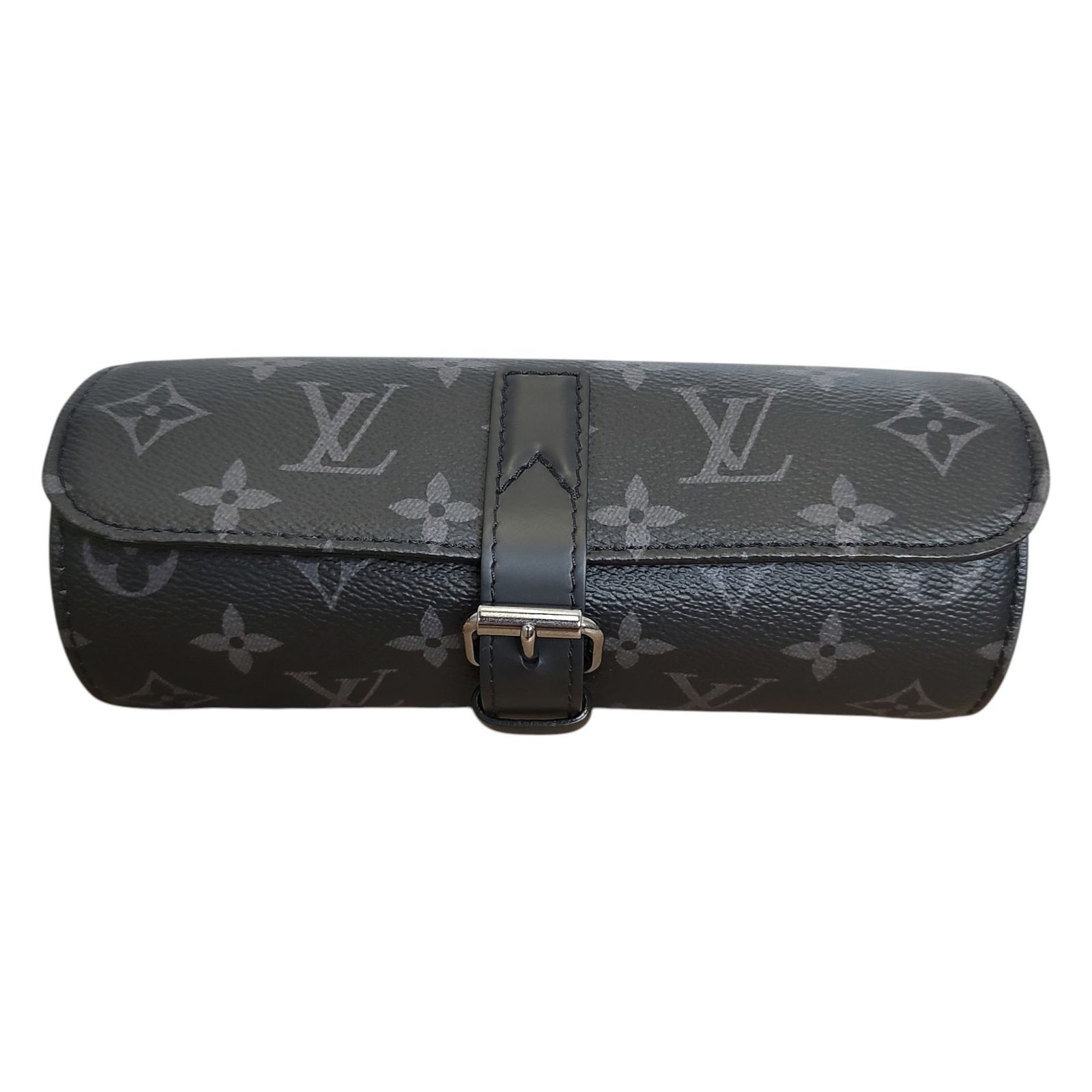 LOUIS VUITTON ルイ・ヴィトン エテュイ 3 モントル 腕時計 ウォッチ ケース M43385 F ブラック/グレー ユニセックス