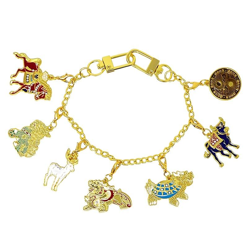 【新品】 Fengshuibringluck 風水 fengshui ブレスレット アクセサリー チャームクリップ チャームブレスレット チャーム 呪文 エネルギー 6つの天獣