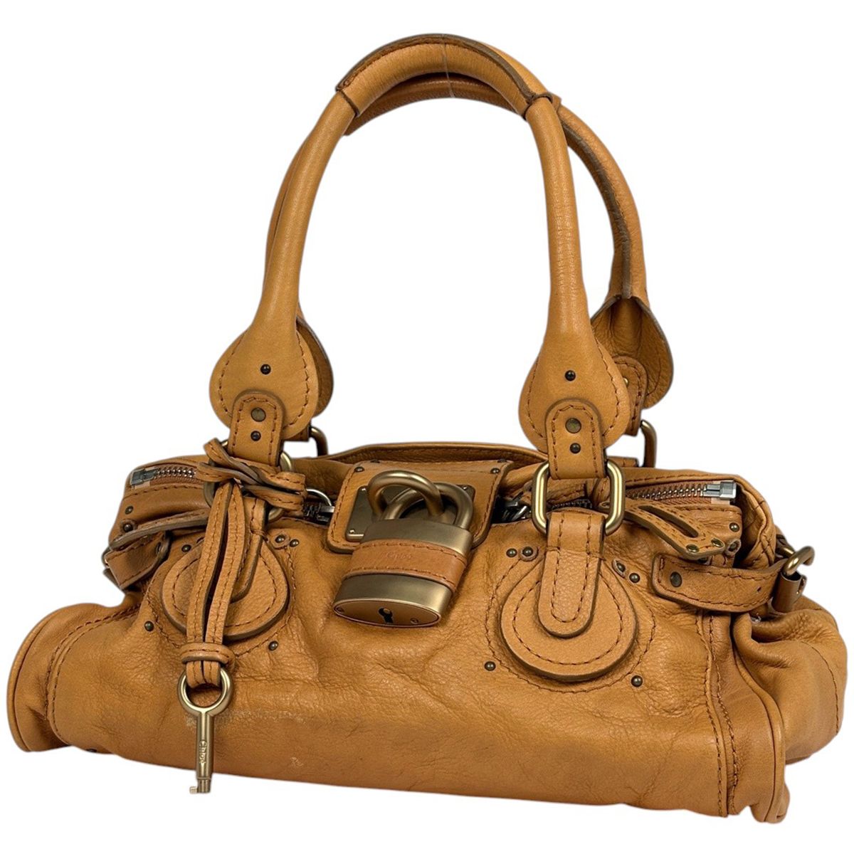 クロエ Chloe パディントン ハンドバッグ レザー ブラウン レディース 【中古】