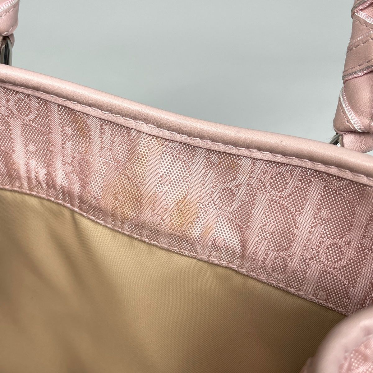 クリスチャンディオール Christian Dior トロッター柄 ラブリー トート