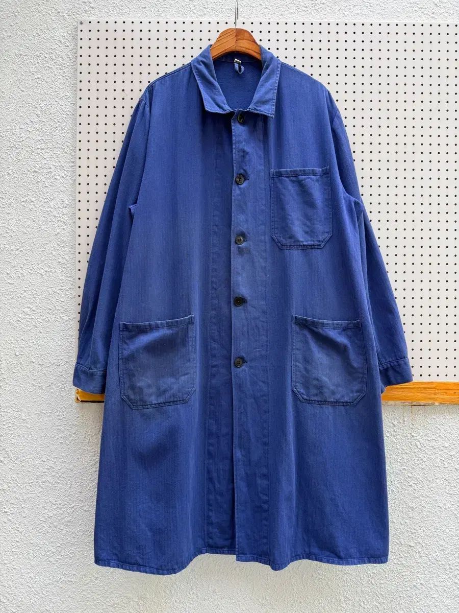 70s HBT OLD EURO ATELIER COAT ヘリンボーン フレンチショップコート