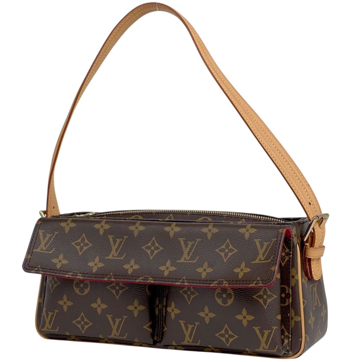 ルイ・ヴィトン Louis Vuitton ヴィバ シテMM ワンショルダー ハンドバッグ ショルダーバッグ モノグラム ブラウン M51164 レディース 【中古】