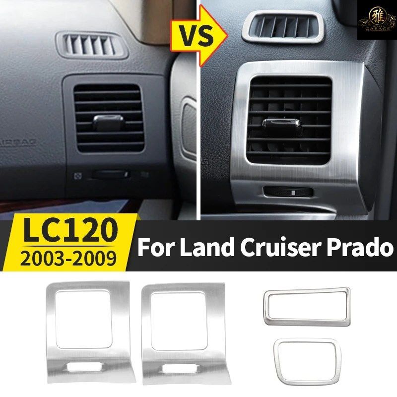 2003-2009 トヨタ ランドクルーザー プラド 120 装飾エアコン吹き出し口パッチ LC120 改造