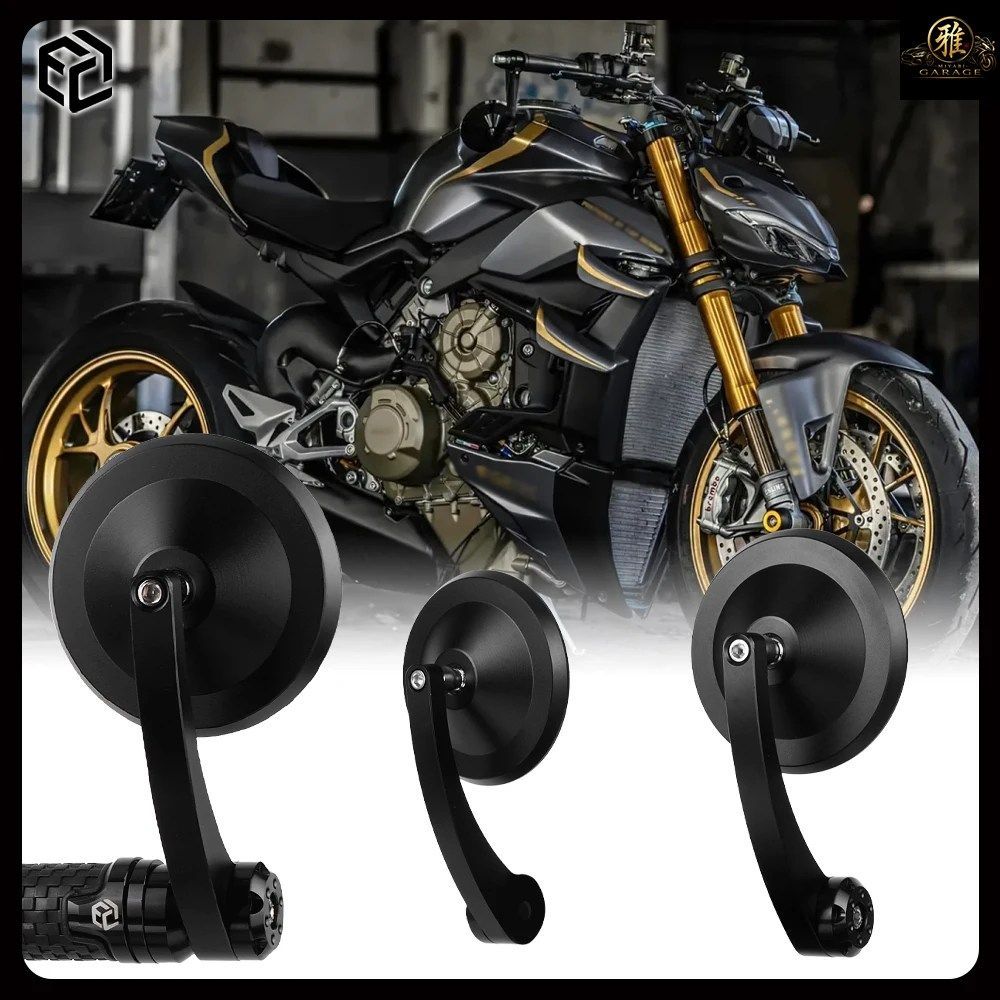オートバイ用バーエンドミラー DUCATI STREETFIGHTER 1098 / 1098S / 848 / V2 / V4 / V4S レトロクルージング オートバイ用ミラー