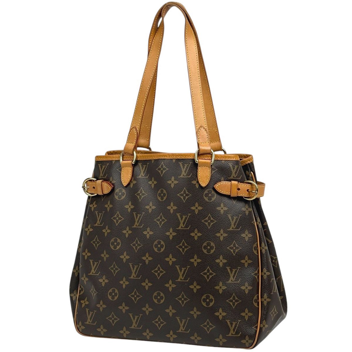 ルイ・ヴィトン Louis Vuitton バティニョール ヴェルティカル ショルダーバッグ トートバッグ モノグラム ブラウン M51153 レディース 【中古】