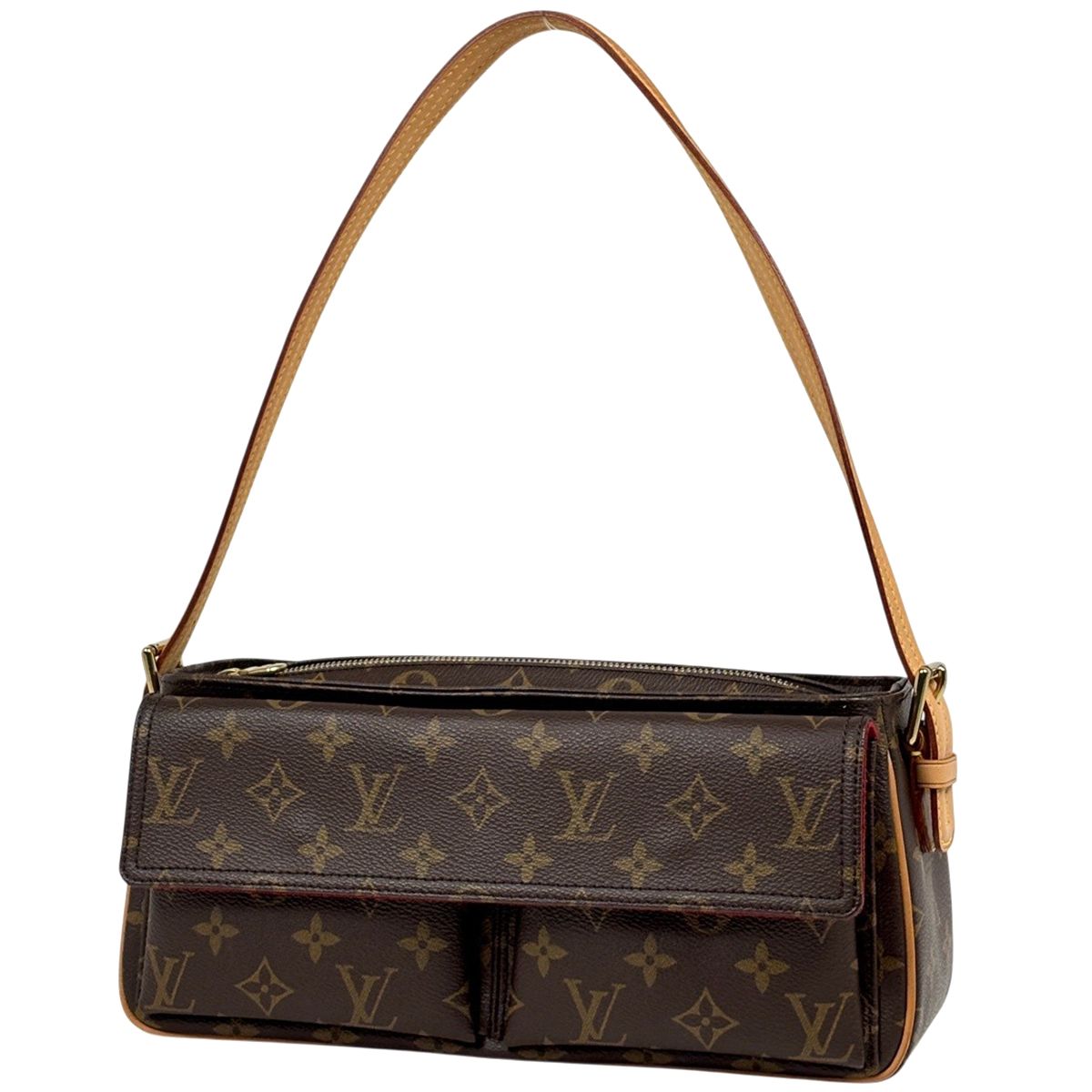 ルイ・ヴィトン Louis Vuitton ヴィバ シテMM ワンショルダー ハンドバッグ ショルダーバッグ モノグラム ブラウン M51164 レディース 【中古】