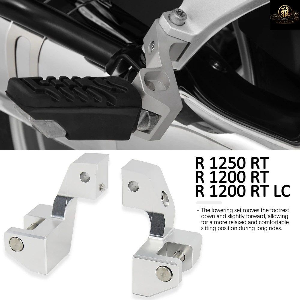 BMW R1250RT R1200RT 2005 - 2013 R1200RT LC 2014 - ライダー用フットペグ モーターサイクルフットペグ ローダウンキット