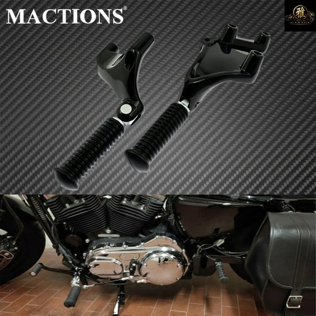 オートバイ用リアフットレスト/ペグ/ペダル/パッセンジャーフットペグ取り付けキット ハーレー スポーツスター 1200 2014-2020 2021 2022