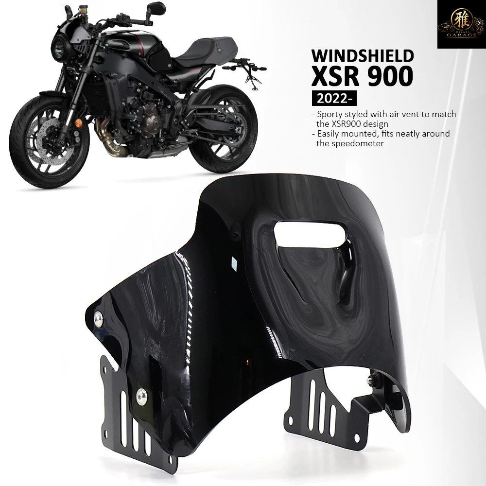 オートバイ用ウインドスクリーン、ウインドシールド、エアウィンドディフレクター、ヤマハ XSR 900 XSR900 XSR900 2022 2023