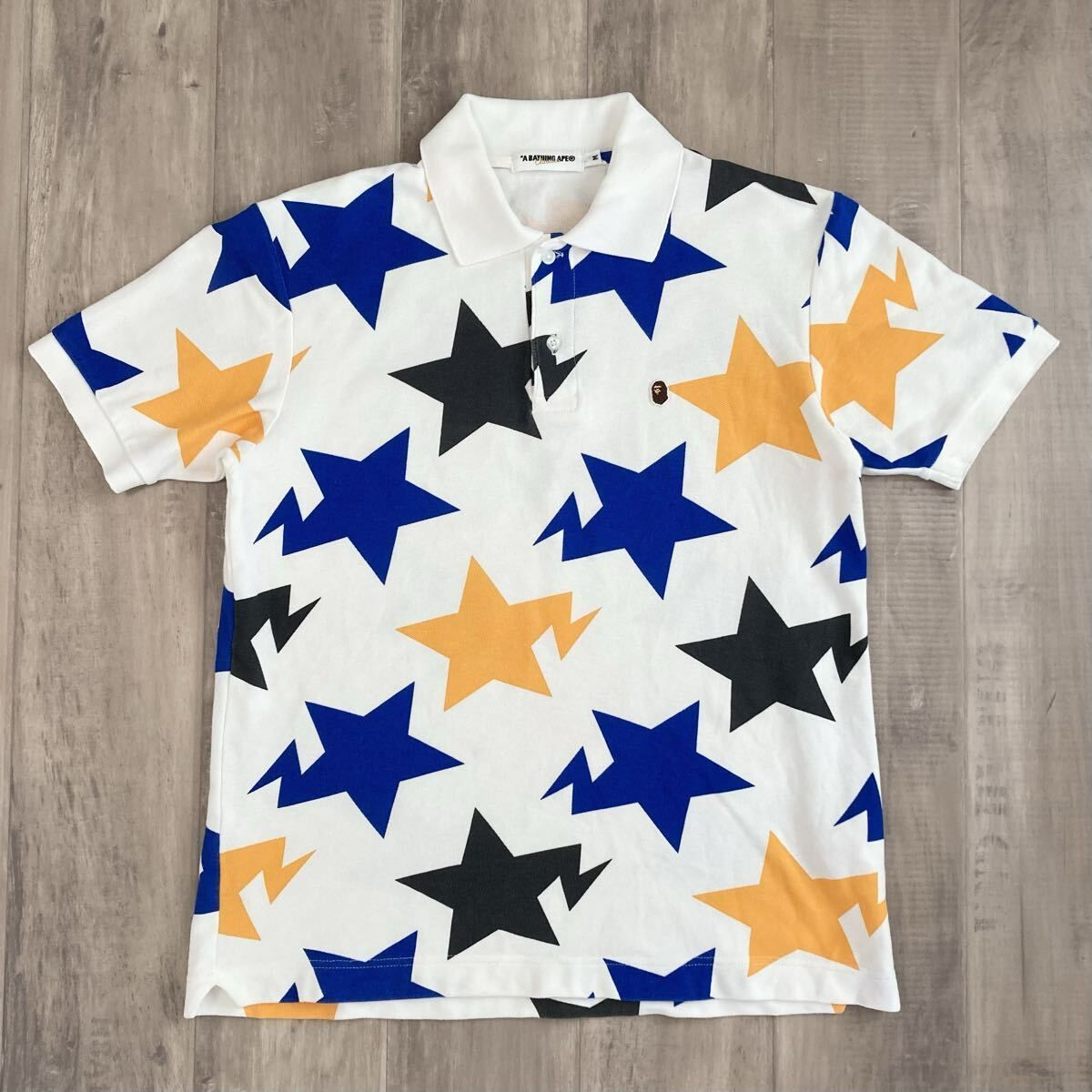 ★前橋限定★ Maebashi Color BAPE STA ポロシャツ Mサイズ a bathing ape star エイプ ベイプ スター アベイシングエイプ NIGO y7782 14,560円