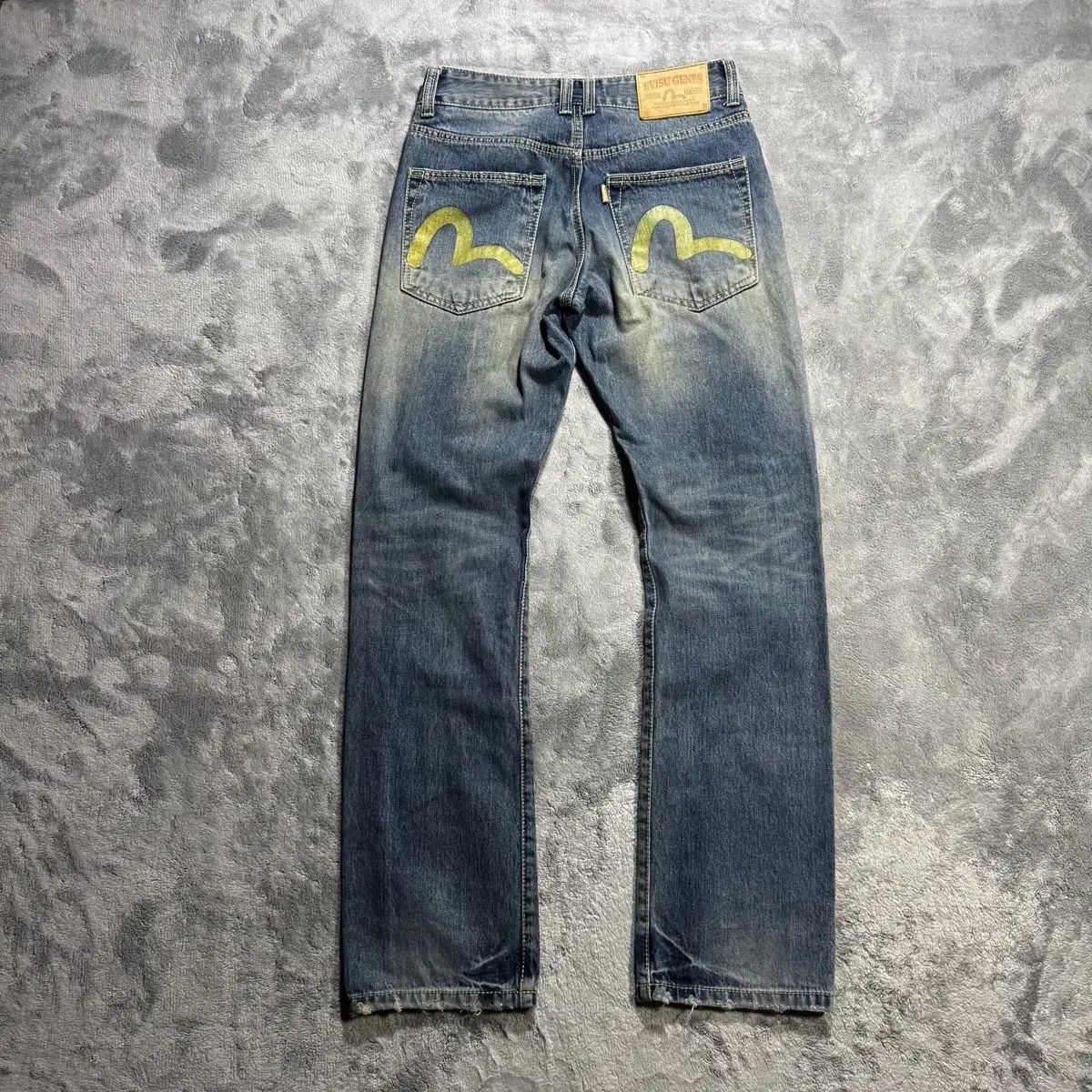 EVISU エヴィス ヴィンテージ ストレート ウォッシュ ダメージジーン 30