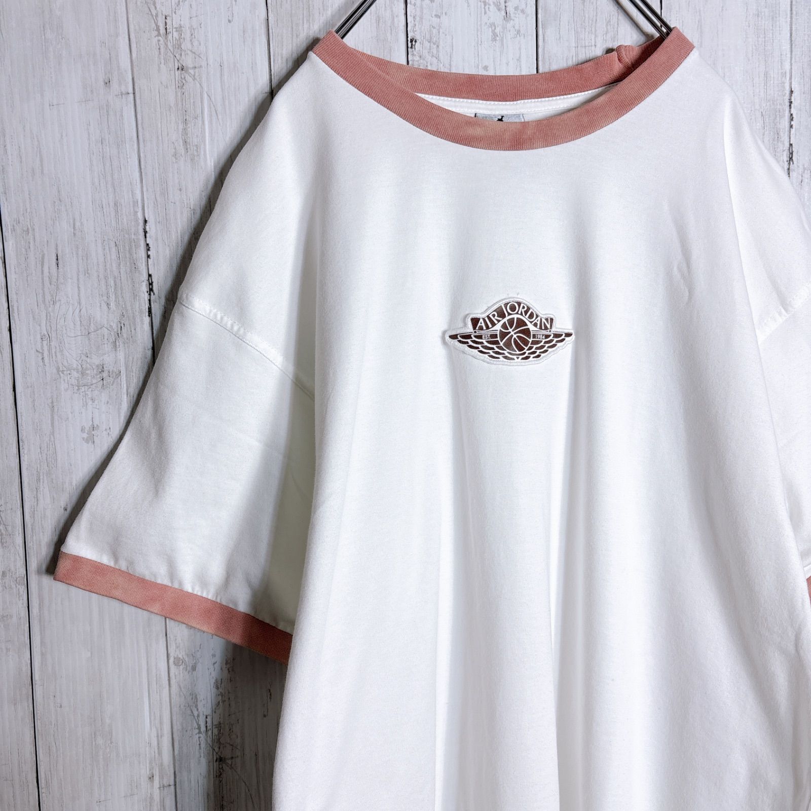 【お宝古着】00s Vintage 古着 ジョーダン JORDAN ウィングロゴ 半袖 リンガーTシャツ #8462