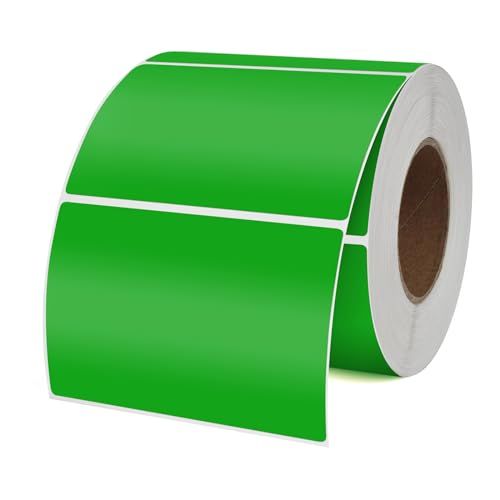 緑 カラーラベル ロール ラベルシール 50ｘ100mm 防水 ステッカー はがせる 矩形シール 手書きステッカー 名前ラベル ラベルステッカー 事務用品 オフィス用 シール 500枚入送料無料 b41a4a9f