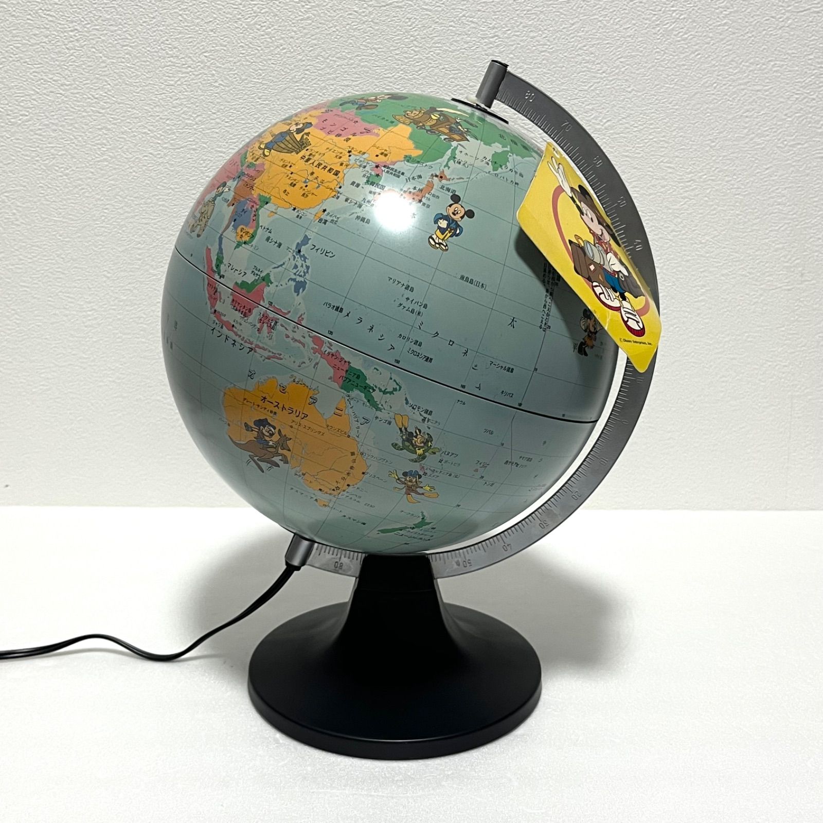 ◼︎美品◼︎【ディズニーキャラクター地球儀】ミッキーの世界旅行