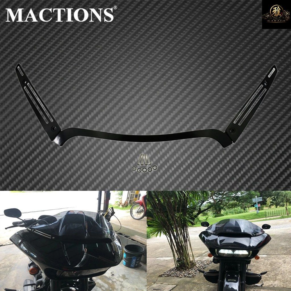 モーターサイクル用ビレットウインドシールドトリム ハーレーツーリング ロードグライド ウルトラ CVO FLTRX FLTRUSE FLTRXS 2015-2021