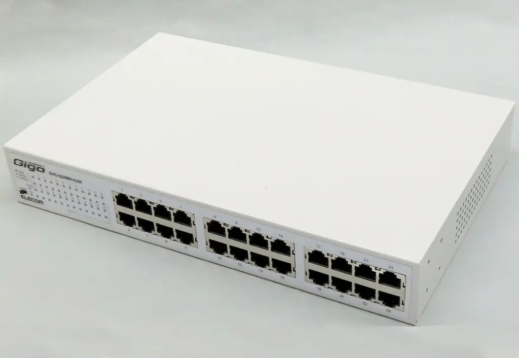 【中古】PCハード エレコム スイッチングハブ 24ポート (ホワイト) [EHC-G24MN-HJW]