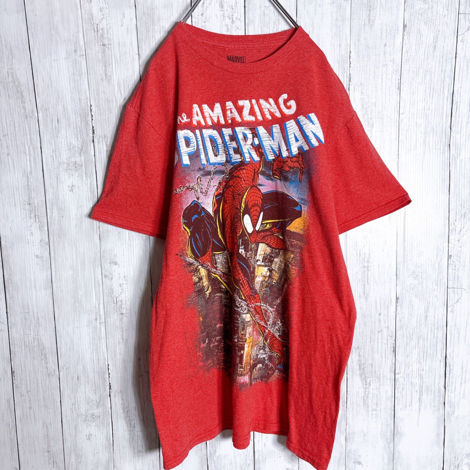 入手困難】MARVEL スパイダーマン Spider-Man レッド 半袖Tシャツ 