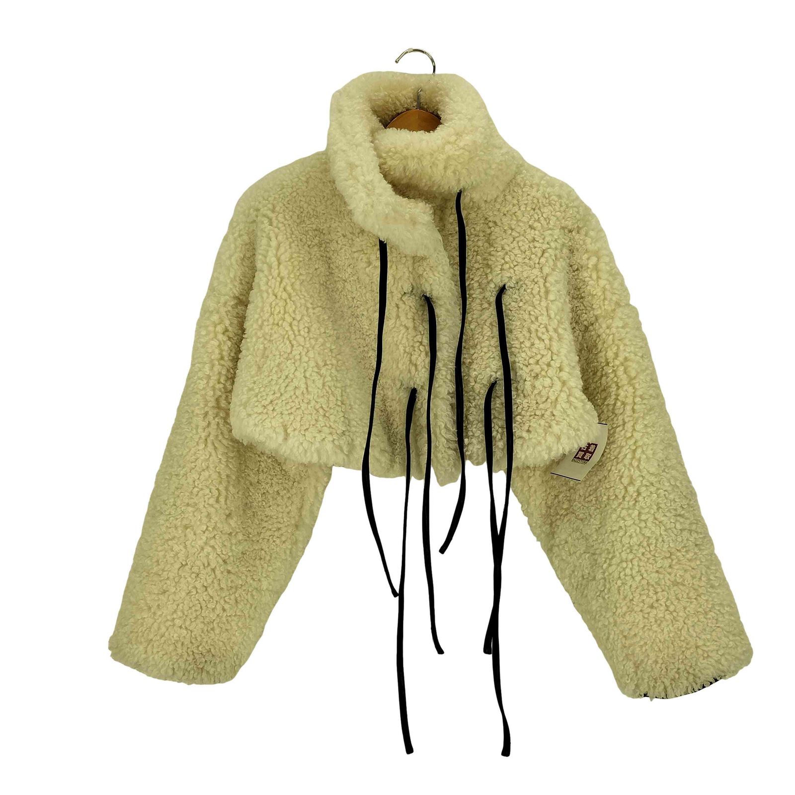 ソリン SORIN Synthetic Fur Lace-up Cardigan レディース JPN：38