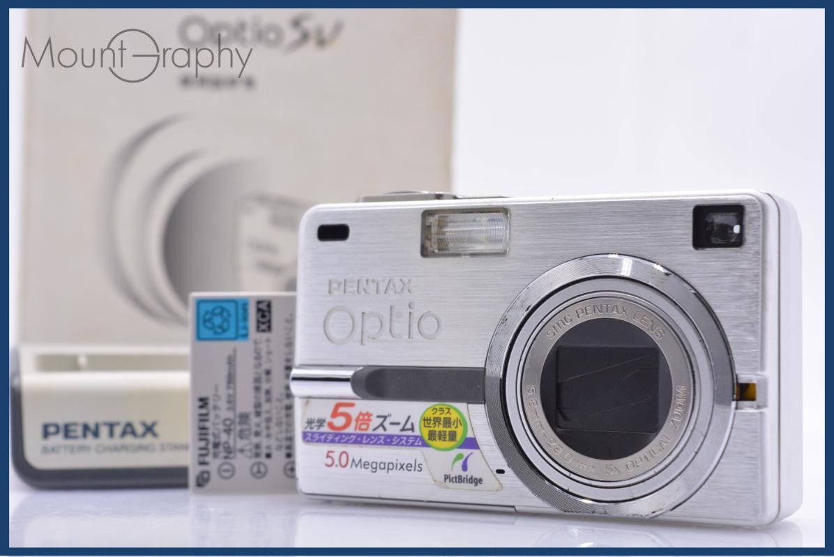 難あり ペンタックス PENTAX Optio SV 5X バッテリー、充電器、取扱説明書付属 同梱無料 #ks213