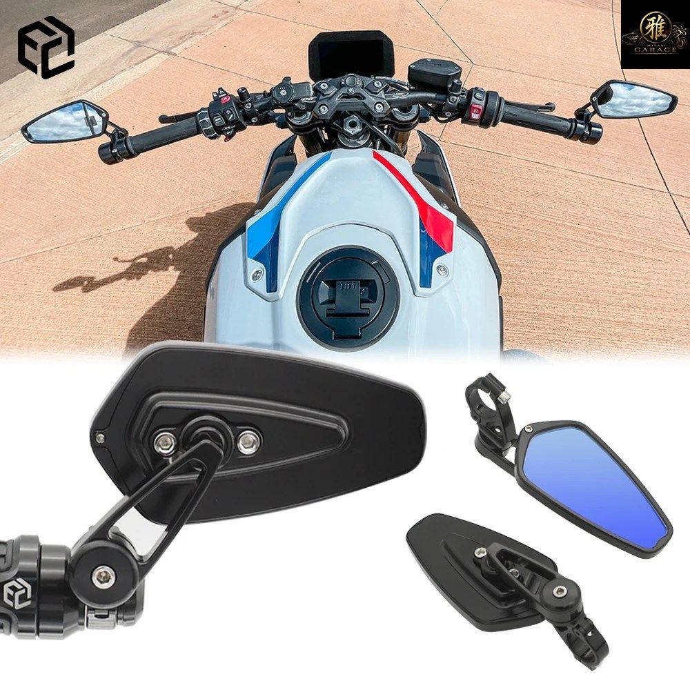 BMW R18 S1000R S1000RR R1250R オートバイハンドルバーバーエンドミラー R NINET F 800 900 R 1200 R R9T