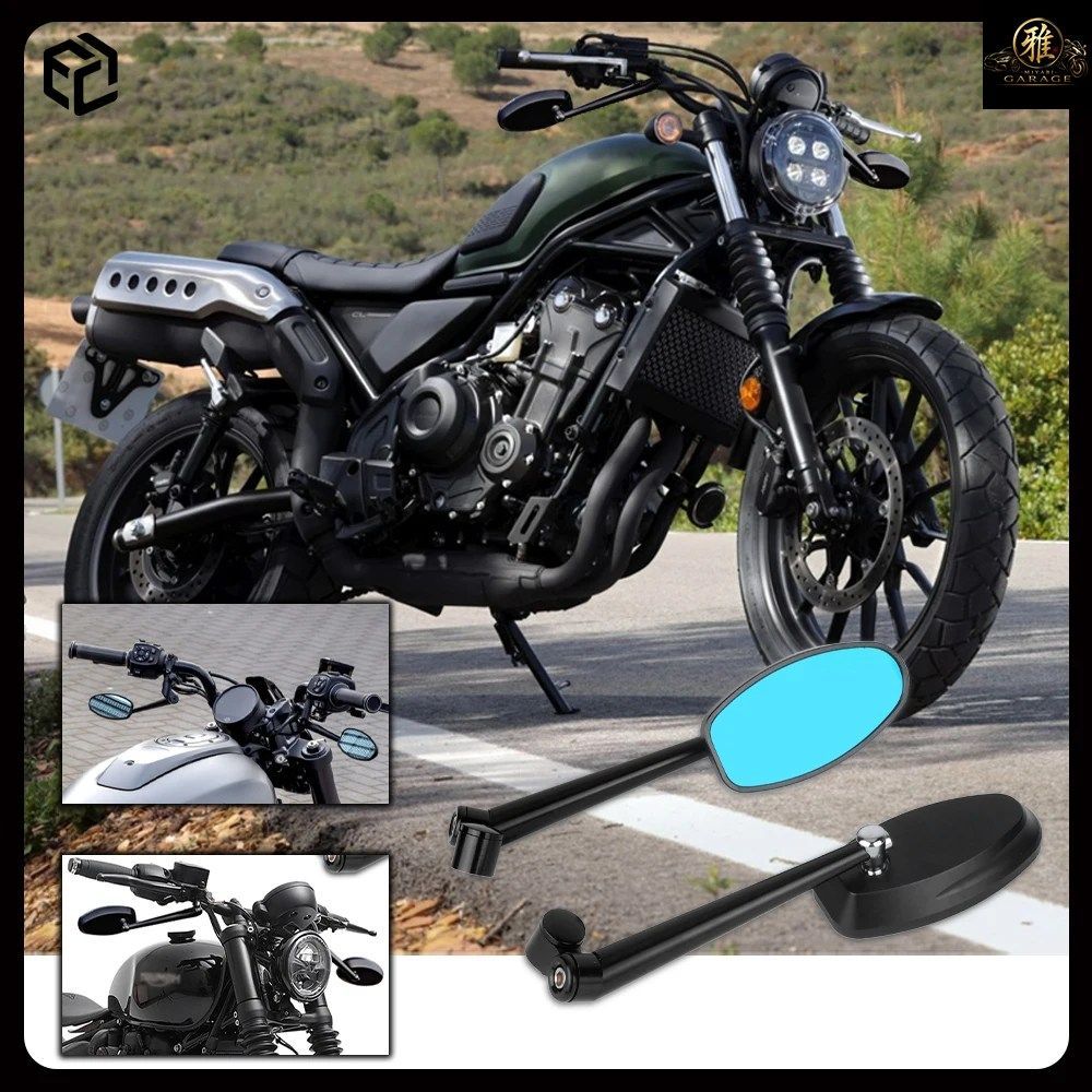 オートバイ用ミラー ホンダ レベル CMX500 1100 250 300 CL500 防眩サイドミラー