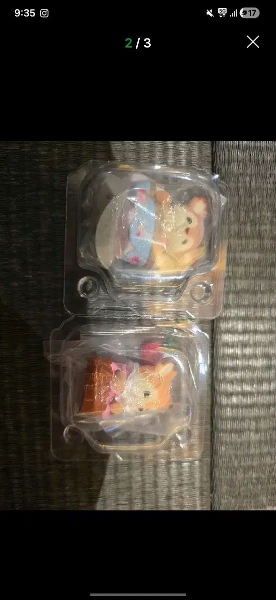 さくらんぼキーホルダー + シカフィギュア