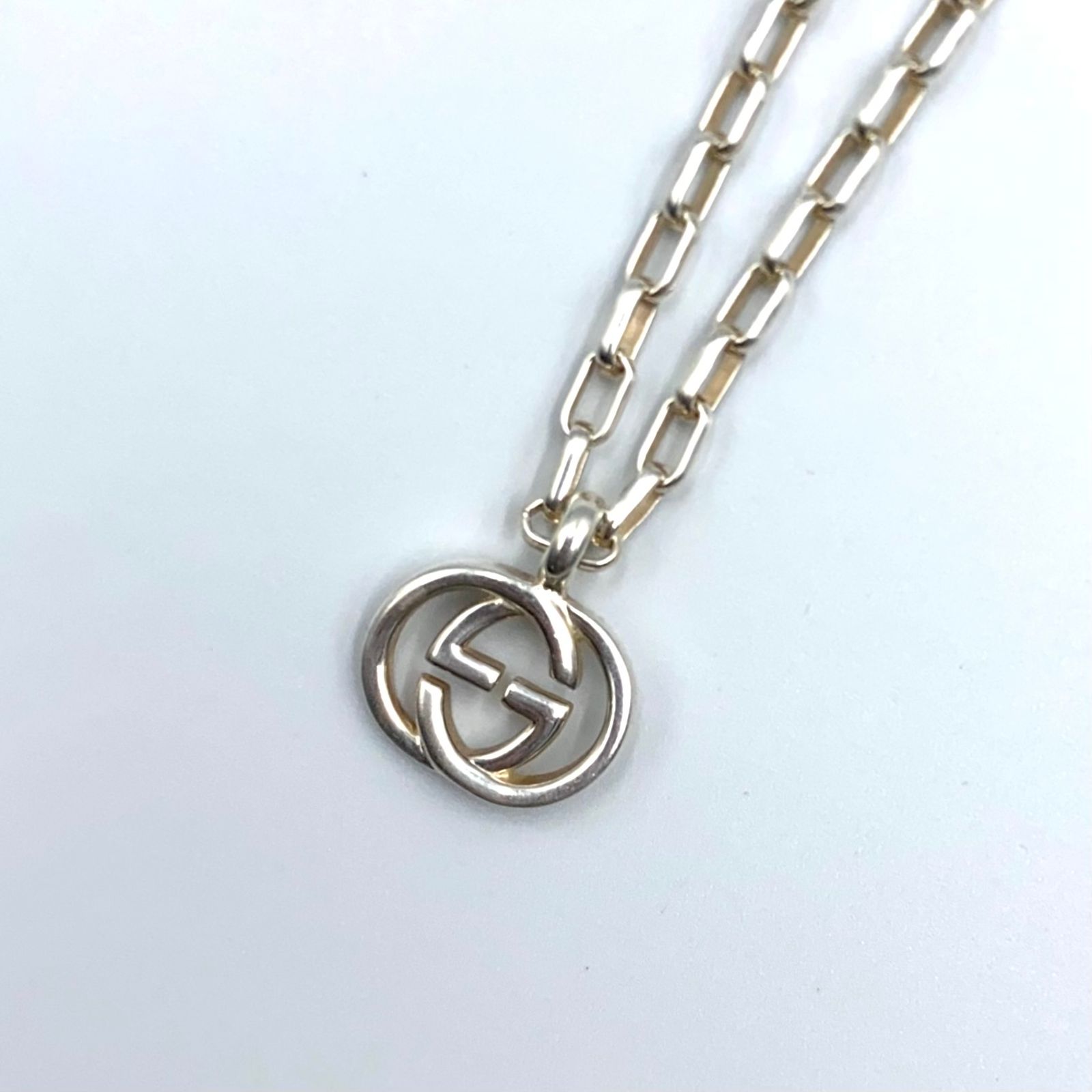 【新着】GUCCI GGマーク AG925 シルバー ネックレス シルバー 295710-J8400-8106