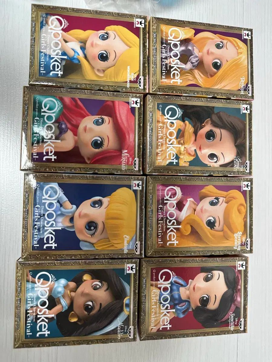未開封 金庫 BANPRESTO (バンプレスト) Disney (ディズニー) プリンセス Q posket（キューポスケット） プチ 8種