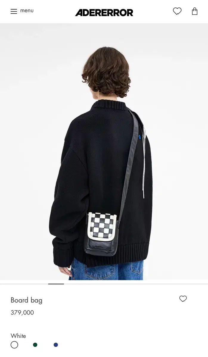 ADER ERROR アーダーエラー ボードバッグ CHECK チェック ショルダーバッグ