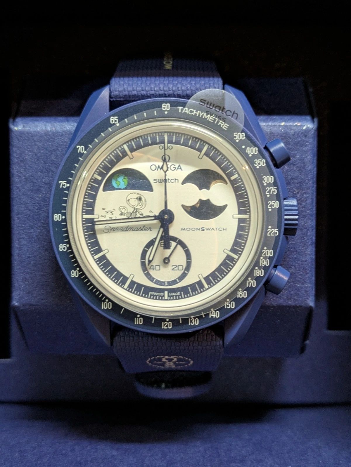 Omega Swatch SNOOPY オメガ スウォッチ スヌーピー BIOCERAMIC Navy 