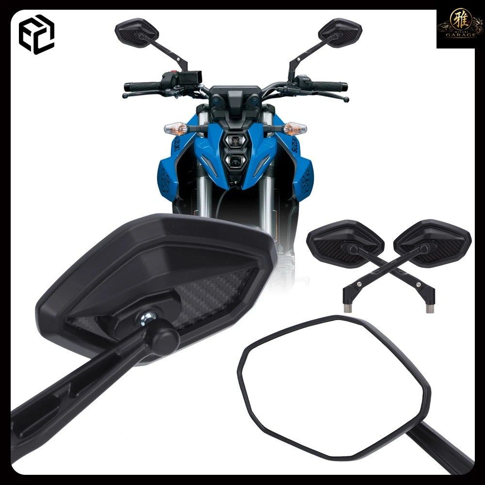 カーボンファイバー製モーターサイクルミラー GSX-S750 GSX-8S 1000 KATANA-750S サイドミラー モーターサイクル