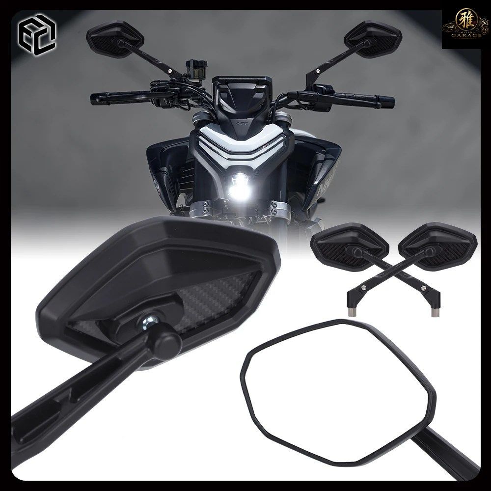400NK オートバイミラー カーボンファイバー サイド CFMOTO 650NK / 300NK / 125NK オートバイミラー