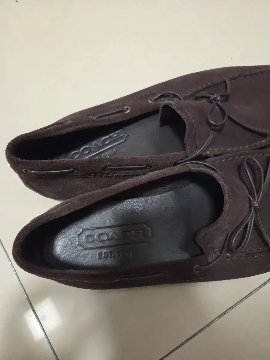 COACH スウェード メンズ ローファー 42 サイズ