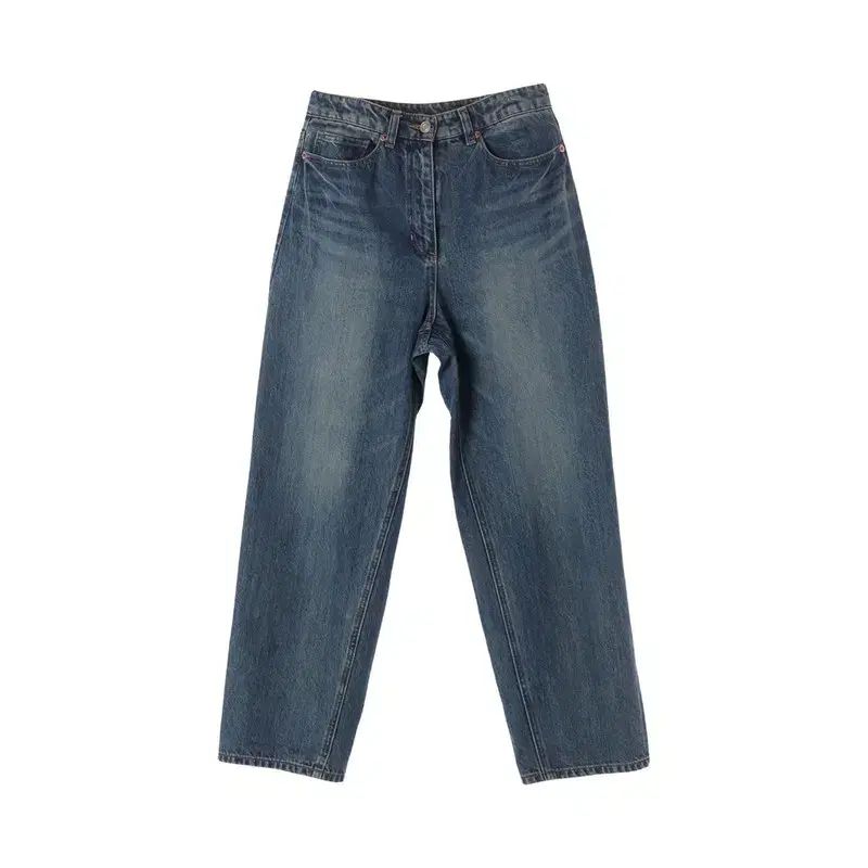 システム (WOMEN - M) コットン パッチ ロゴ ウォッシュ デニム パンツ