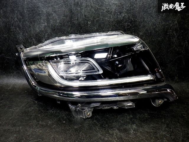 ☆即納☆ 点灯OK! スズキ 純正 MK53S スペーシア カスタム LED ヘッドライト ヘッドランプ メッキガーニッシュ付 右 運転席 ICHIKOH 1960