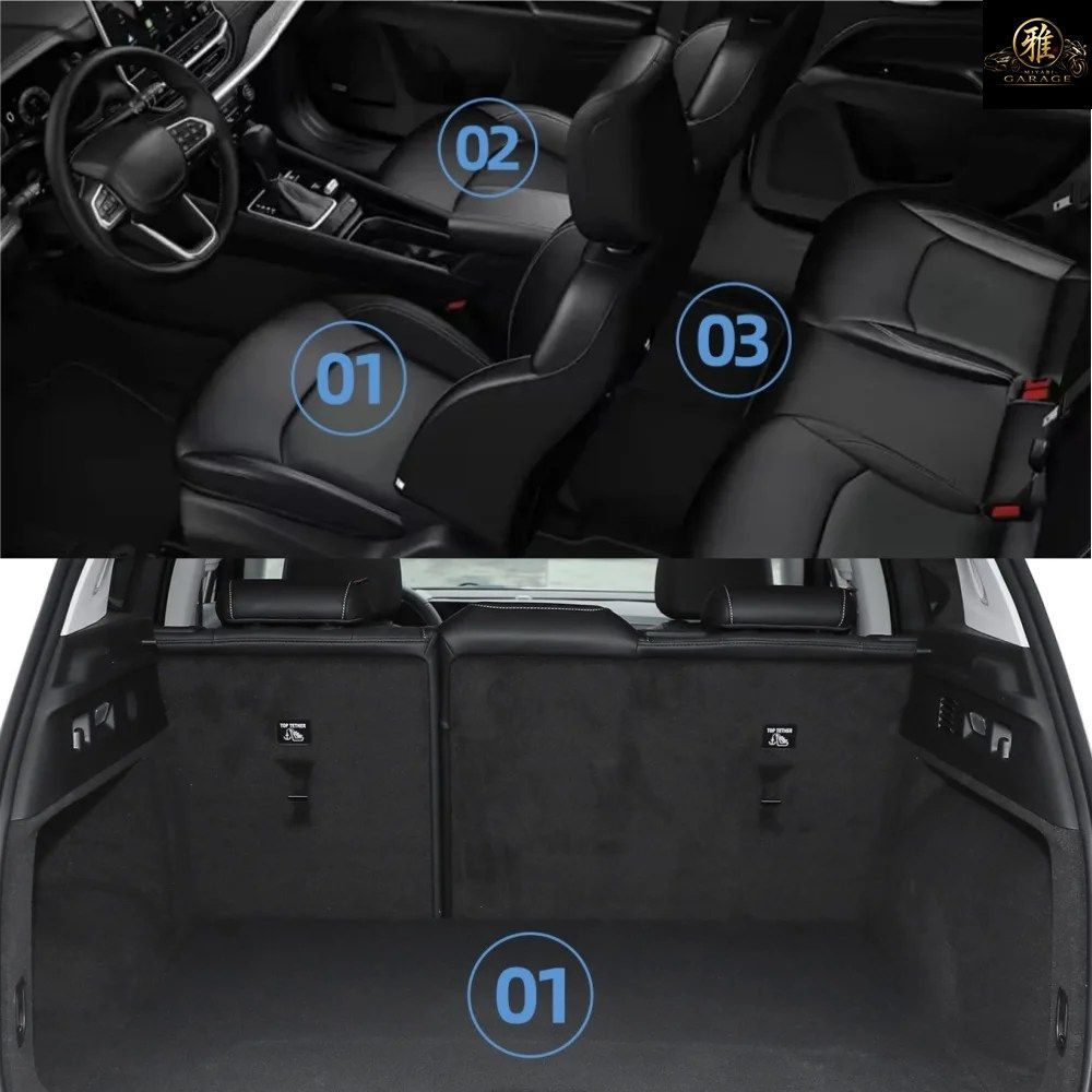LHD スバル ソルテラ トヨタ BZ4X 2023 - 25 TPE 3D カーフロアマット カーゴライナー トランク/バックレストパッド 防水