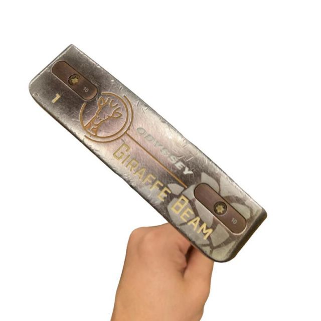 【中古】 オデッセイ GIRAFFE-BEAM #1 34インチ パター PT STROKE LAB 90 スチール (フレックスその他) メンズ 男性用 右利き 右用 Cランク ゴルフクラブ