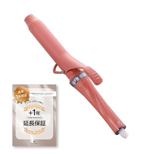 ◆新モデル◆公式ストア＋1年延長保証セット◆クレイツイオン マカロンカールアイロン 32mm フランボワーズ（ピンク） 海外兼用 5段階温度設定 カラフルに光る温度表示ランプ アイドルみたいなかわいいの魔法がかかるコテma 0455e95e