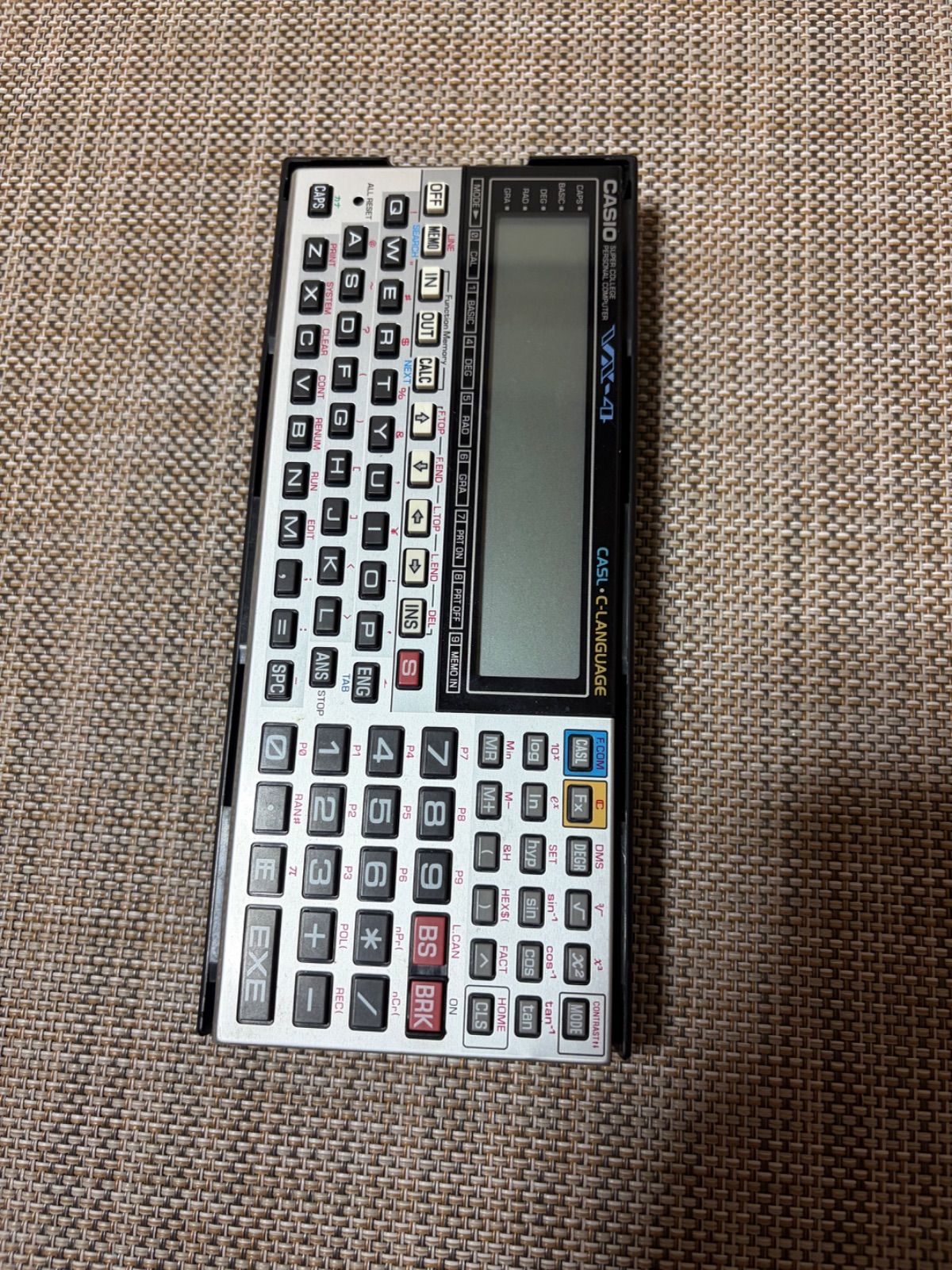 CASIO ポケコン SUPER COLLEGE VX-4本体 中古品 電源OK CASIO ポケコン SUPER COLLEGE VX-4本体 - メルカリ