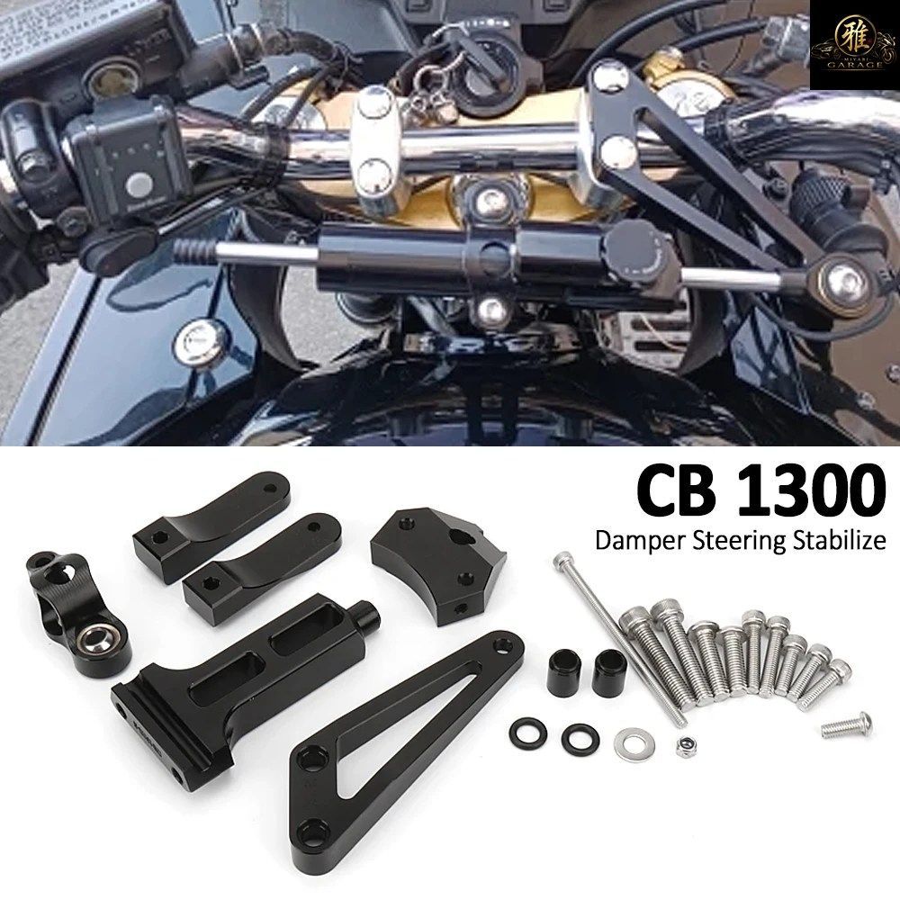 モーターサイクルステアリングダンパースタビライザーマウントブラケットマウントキット ホンダ CB1300 CB 1300 2003-2011 CB1300