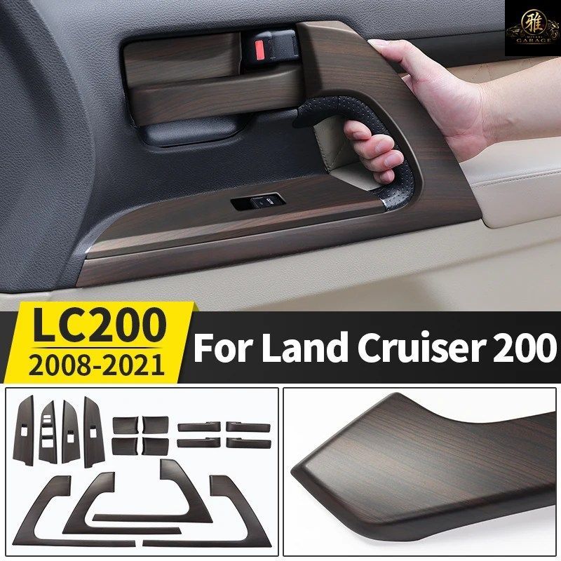 トヨタ ランドクルーザー200 LC200 J200 2008-2021 インテリアステッカー ピーチウッド カー ドア装飾スタイリング