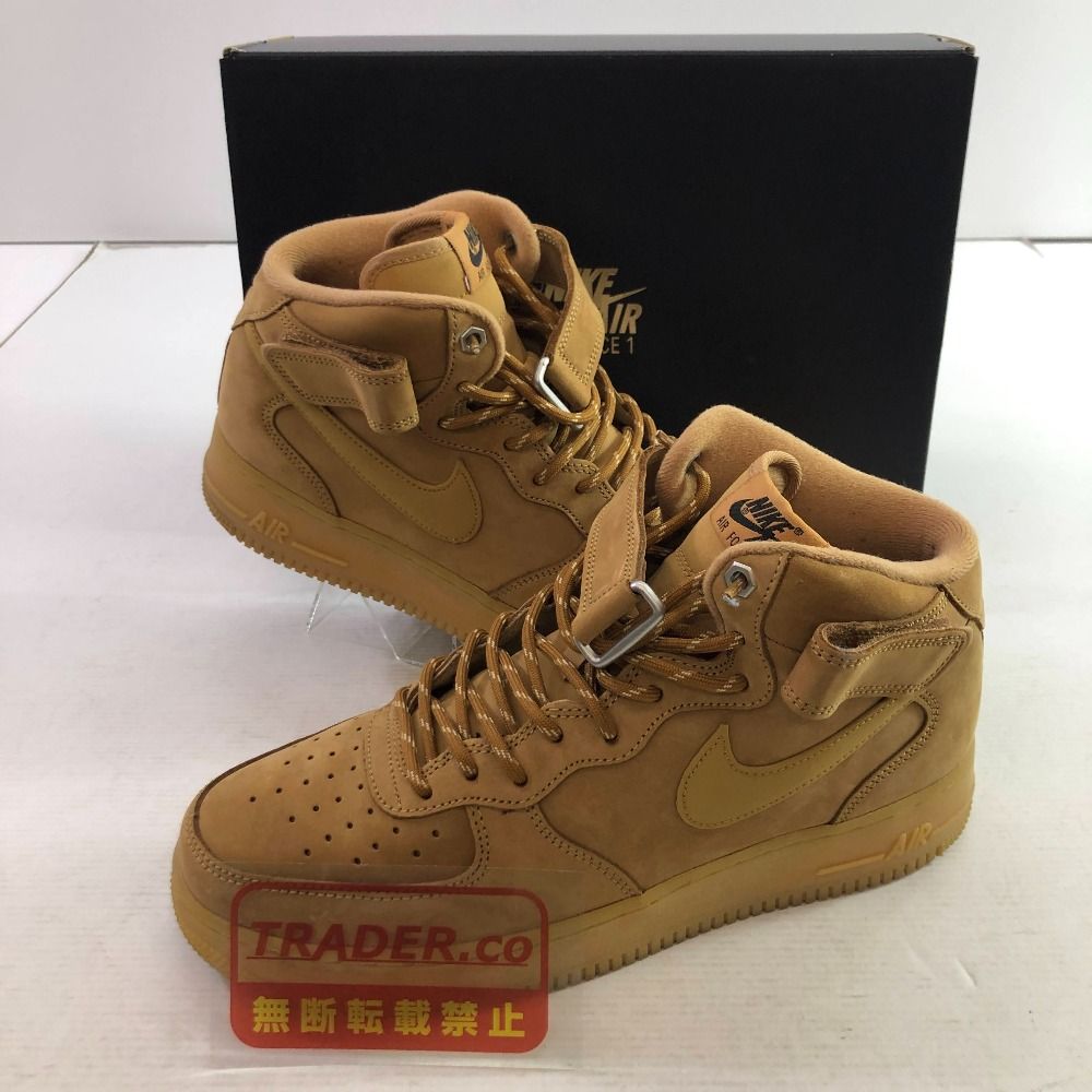 04w6976∞※【中古】 NIKE AIR FORCE 1 MID 07 WB ナイキ エア フォース 1 ミッド 07 WB DJ9158-200 フラックス/ウィート-ガム-ライトブラウン 27.5cm スニーカー 【八王子店】