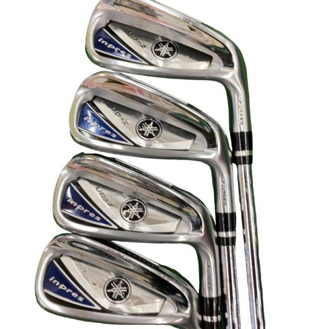 【中古】 ヤマハ inpres UD+2(2019) 4S アイアンセット IR 純正特注シャフト (フレックスS) メンズ 男性用 右利き 右用 Cランク ゴルフクラブ
