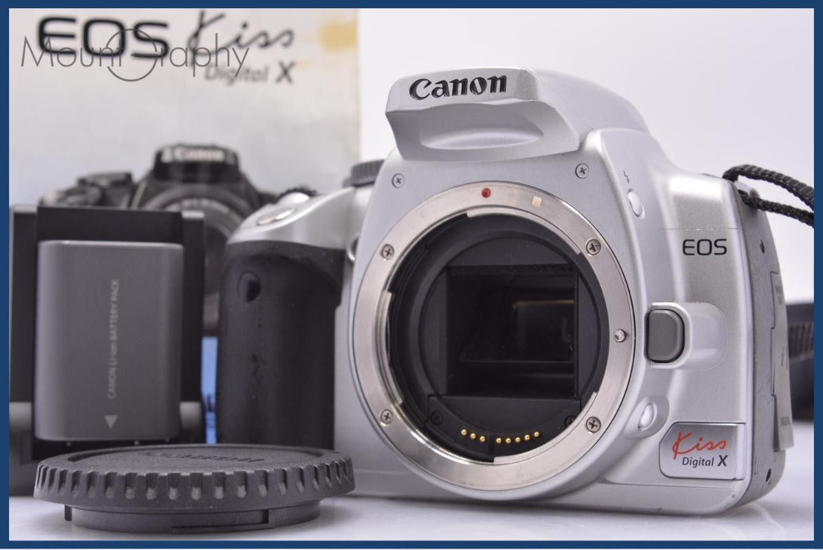 キヤノン Canon EOS Kiss DIGITAL X バッテリー、充電器、メモリーカード、取扱説明書、ボディキャップ付属 同梱無料 #yk8573