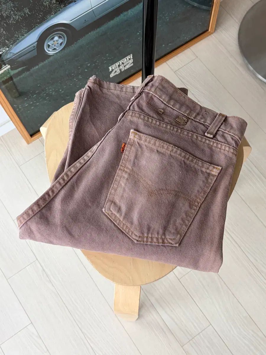 80年代 Levi's リーバイス オレンジタブ アメリカ製 505 ブラウン デニム 30