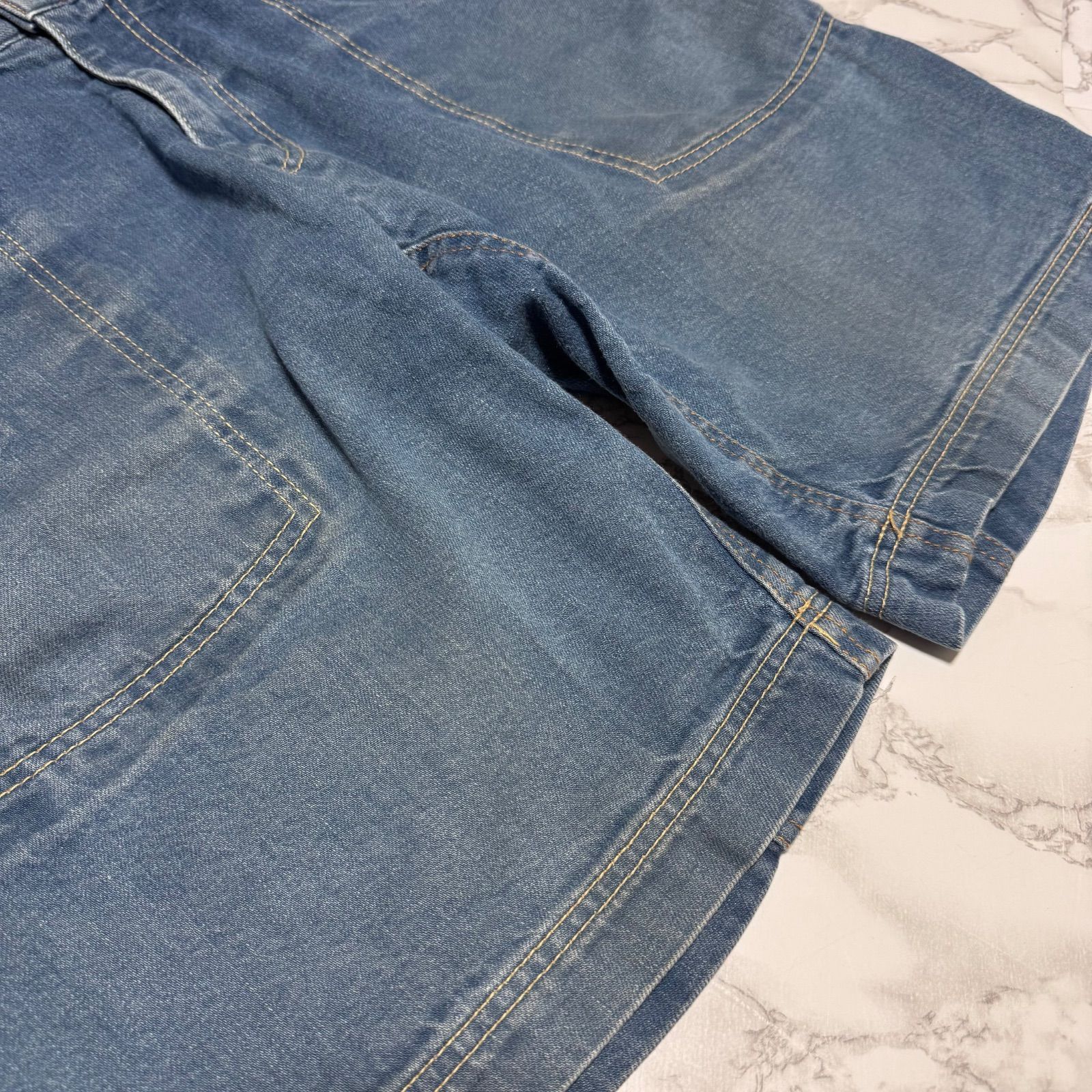 トレンド【go hemp ゴーヘンプ 【商品名】VENDOR 綿麻 デニム ハーフ 