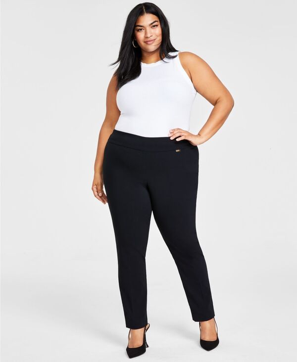 アイエヌシー インターナショナル コンセプト レディース ボトムス カジュアルパンツ パンツ INC International Concepts Womens MidRise Skinny Pants 0P28W Deep Black ブラック